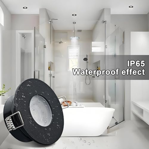 Sweier IP65 Waterproof Bathroom Downlight – 5W Warm White LED, 4 Pack