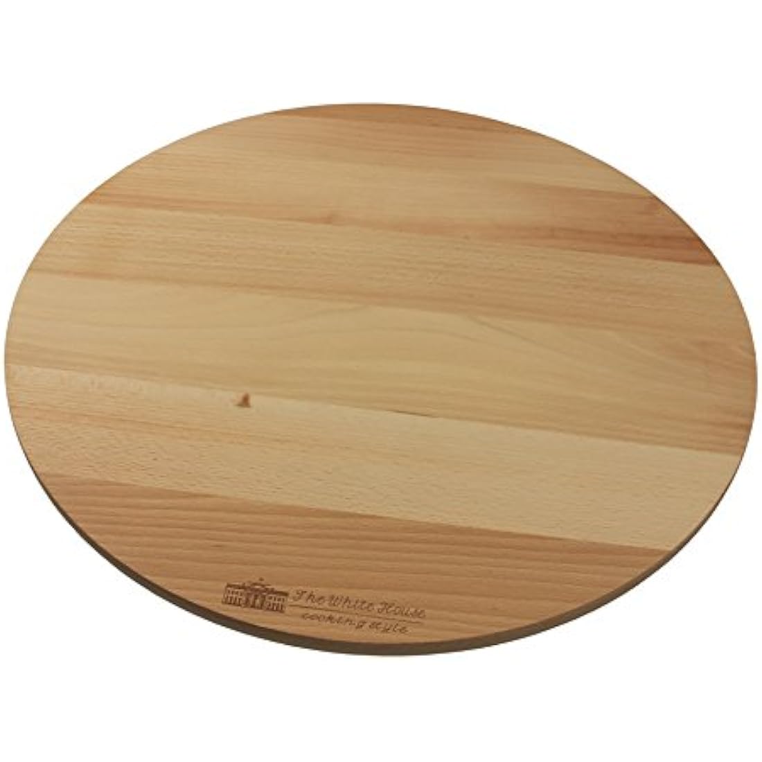 The White House Beech Wood Lazy Susan – 17.5" Rotating Cake & Cheese Board