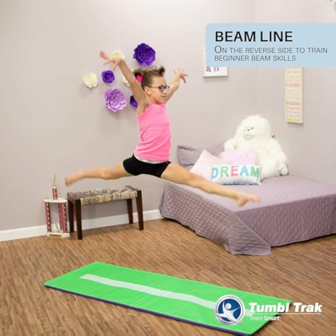 Tumbl Trak Cartwheel Beam Mat – 1.8m Vinyl Gymnastics Training Mat