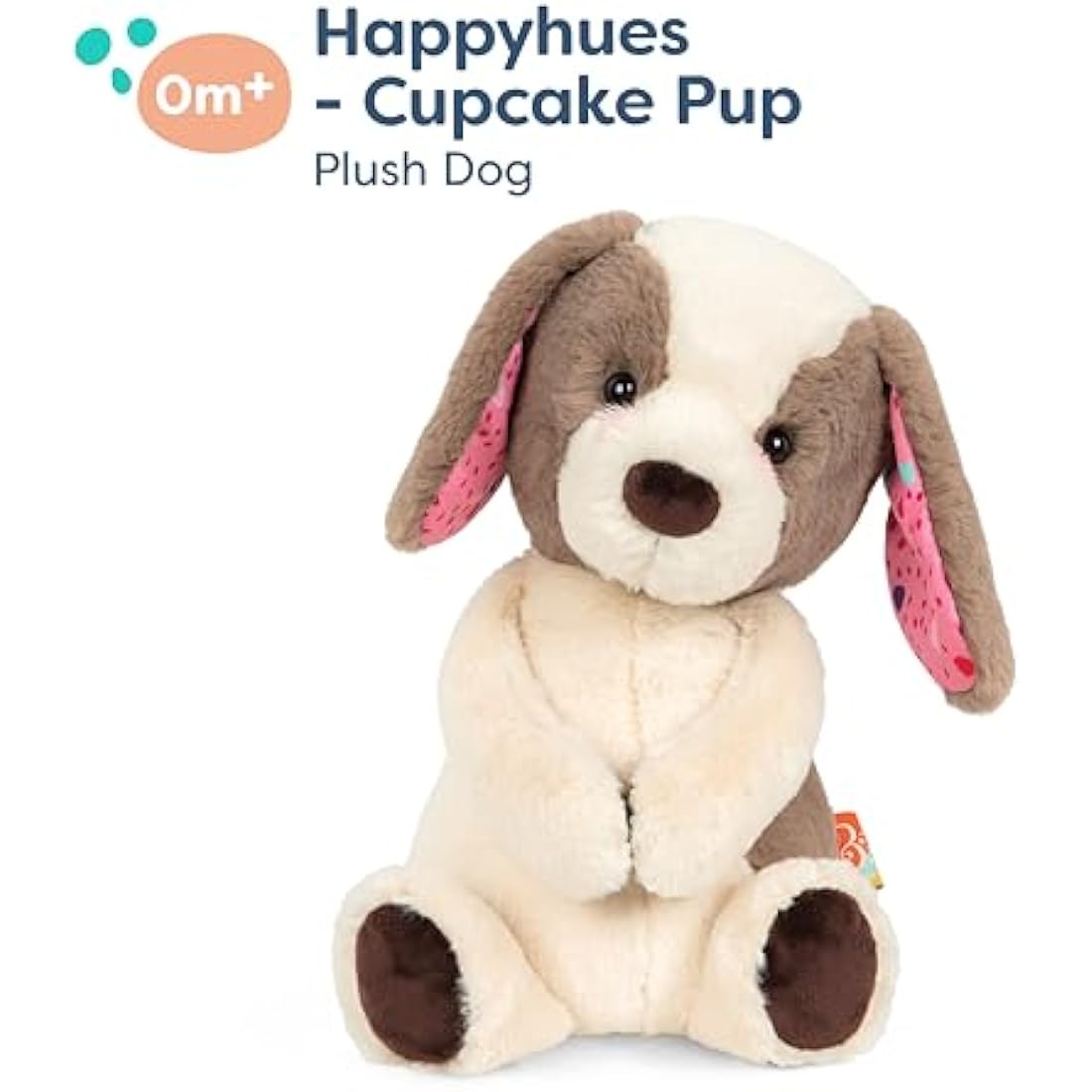 B. toys Cupcake Pup – 12-Inch Washable Soft Plush Stuffed Animal Dog