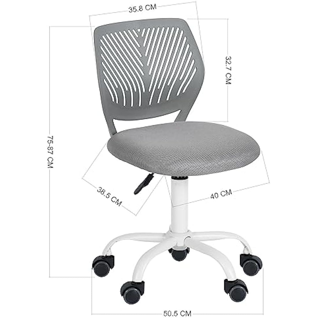 Ergonomic Mesh Desk Chair – Adjustable Swivel Task Chair, Gray
