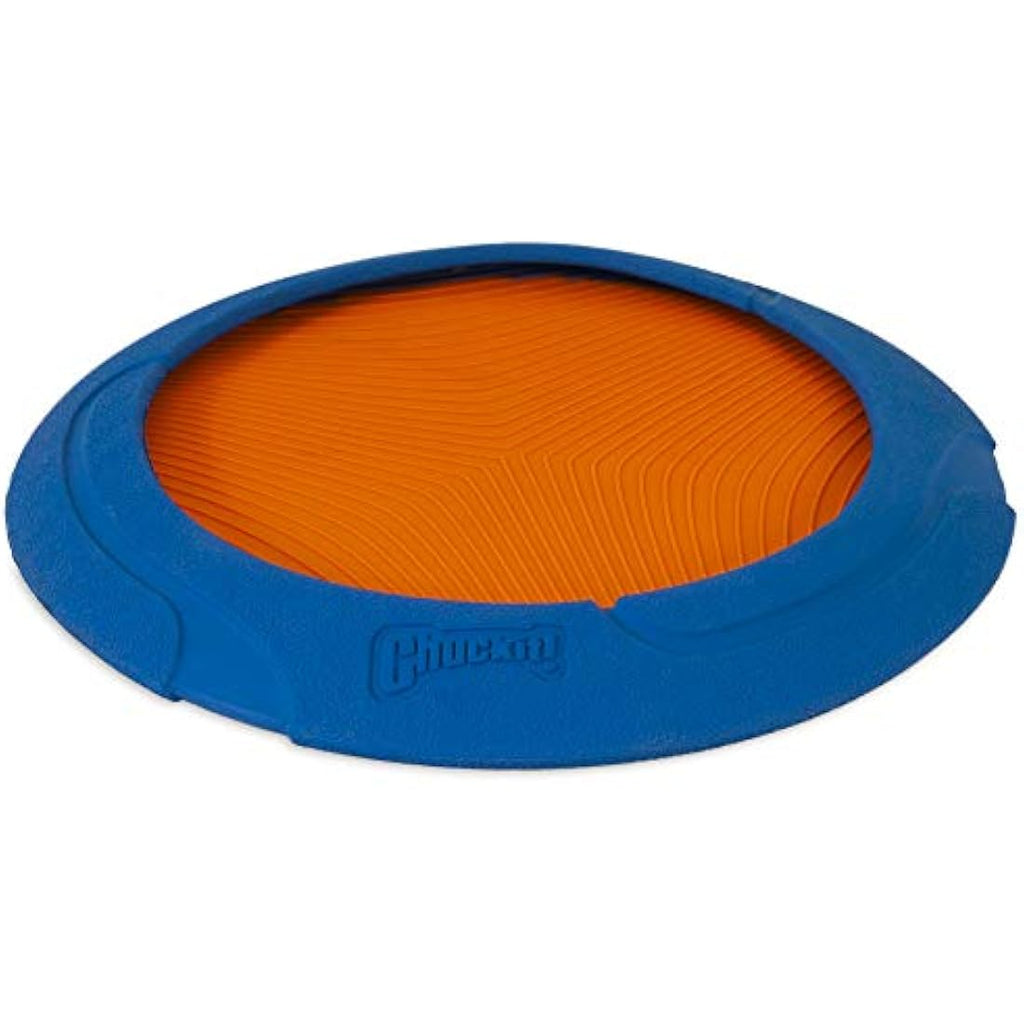 Chuckit! Ultra Flight Rubber Dog Frisbee – Durable Interactive Fetch Toy