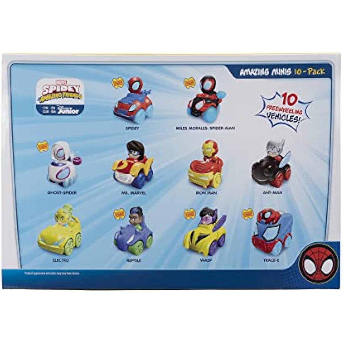 Marvel Spidey and His Amazing Friends 10-Pack Mini Vehicles Set