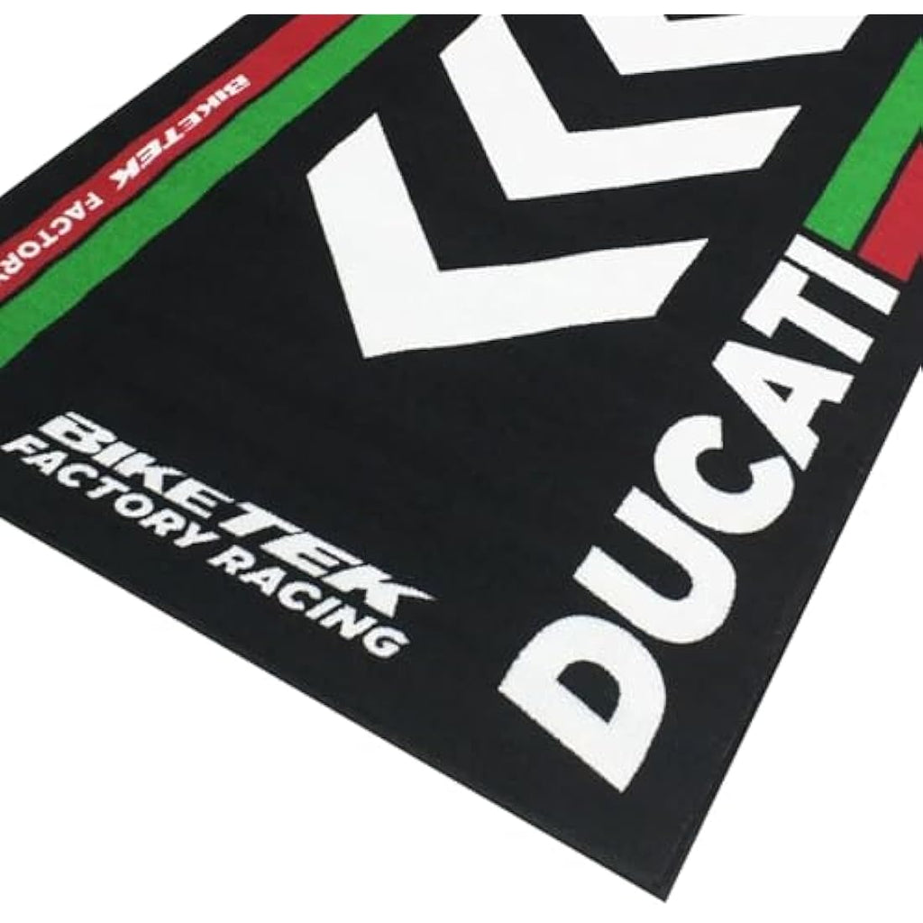 Biketek Series 4 Ducati Garage Mat – 190x80cm Non-Slip Workshop Mat