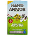 Bags on Board Hand Armour Extra Thick Dog Poo Bags with Handles, 100ct