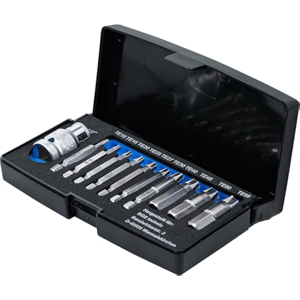 BGS Technic Screw Extractor Set for Damaged Torx T10-T55 | 11 Pcs