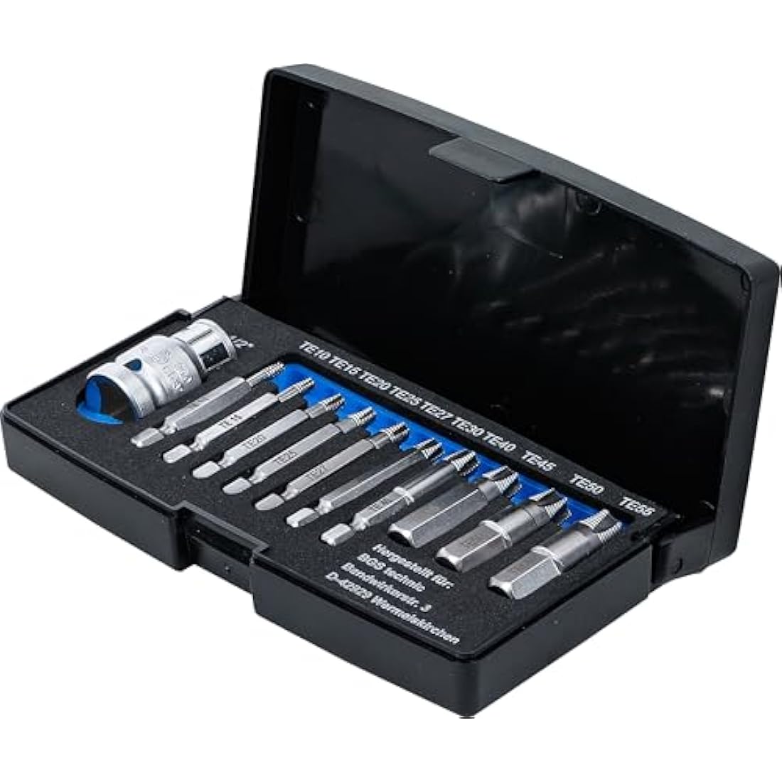 BGS Technic Screw Extractor Set for Damaged Torx T10-T55 | 11 Pcs