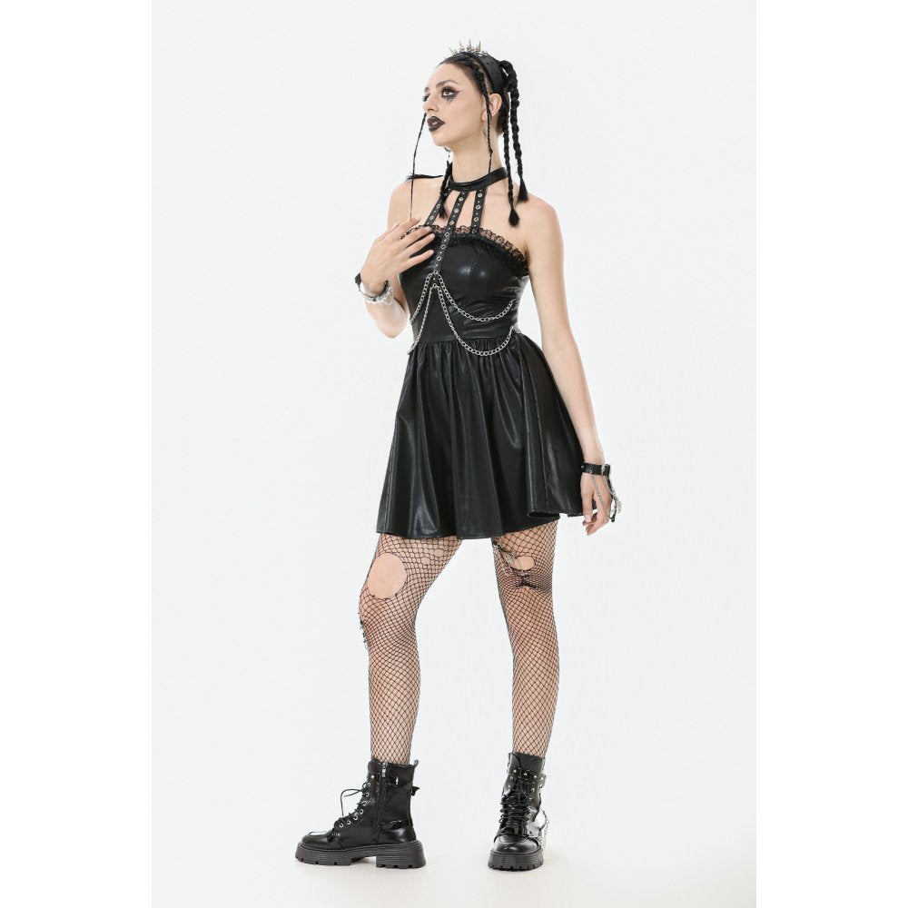 Dark in Love Valentina Red Velvet Mesh Goth Dress | Embroidered Gown