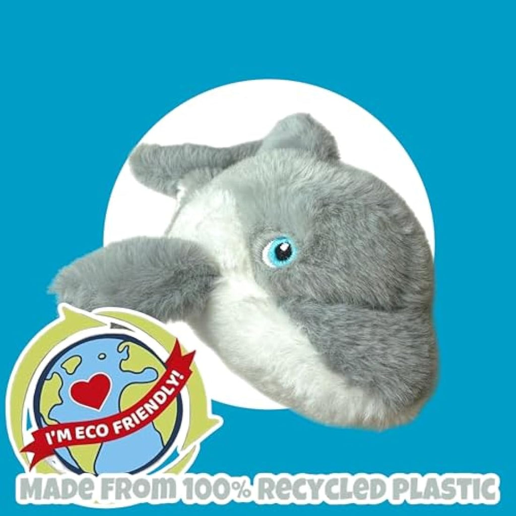 Your Planet Dolphin Eco Plush Toy | 15cm Recycled Plastic Teddy Bear