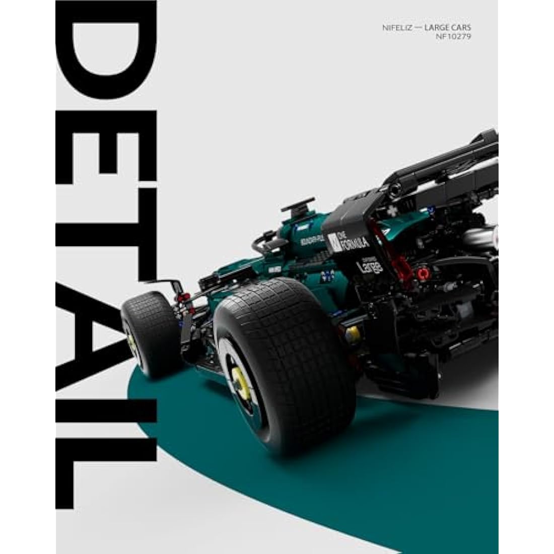 Nifeliz AM24 Formula 1 Racing Car Building Set | 1:8 Scale Model