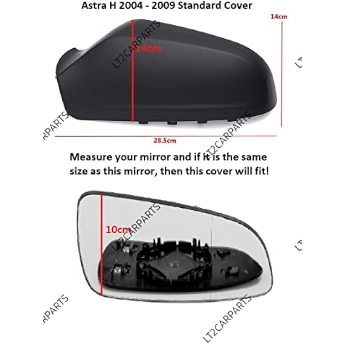 Vauxhall Astra H MK5 Wing Mirror Cover 2004-2009 | Silver Left Side