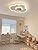 Jolof Store Cloud LED Ceiling Light – 20W Dimmable Wood Lamp with Remote