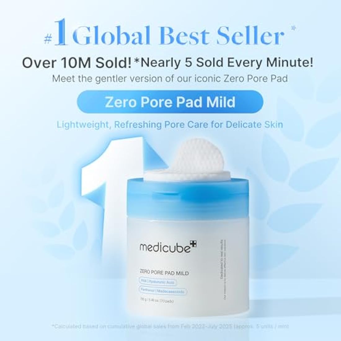Medicube Zero Pore Pads Mild 2.0 – PHA Exfoliating Toner Pads (70ct)
