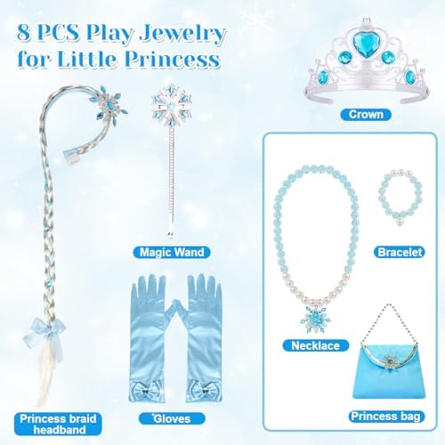 Princess Dress Up Costume for Girls - Kids Fancy Dress