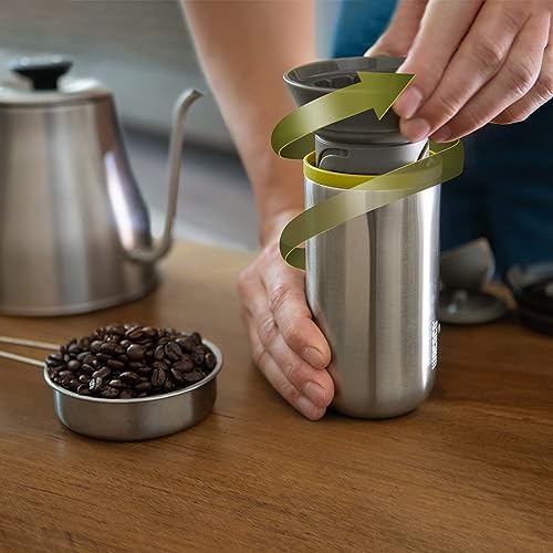 WACACO Cuppamoka Portable Pour Over Coffee Maker | 10oz Insulated Mug