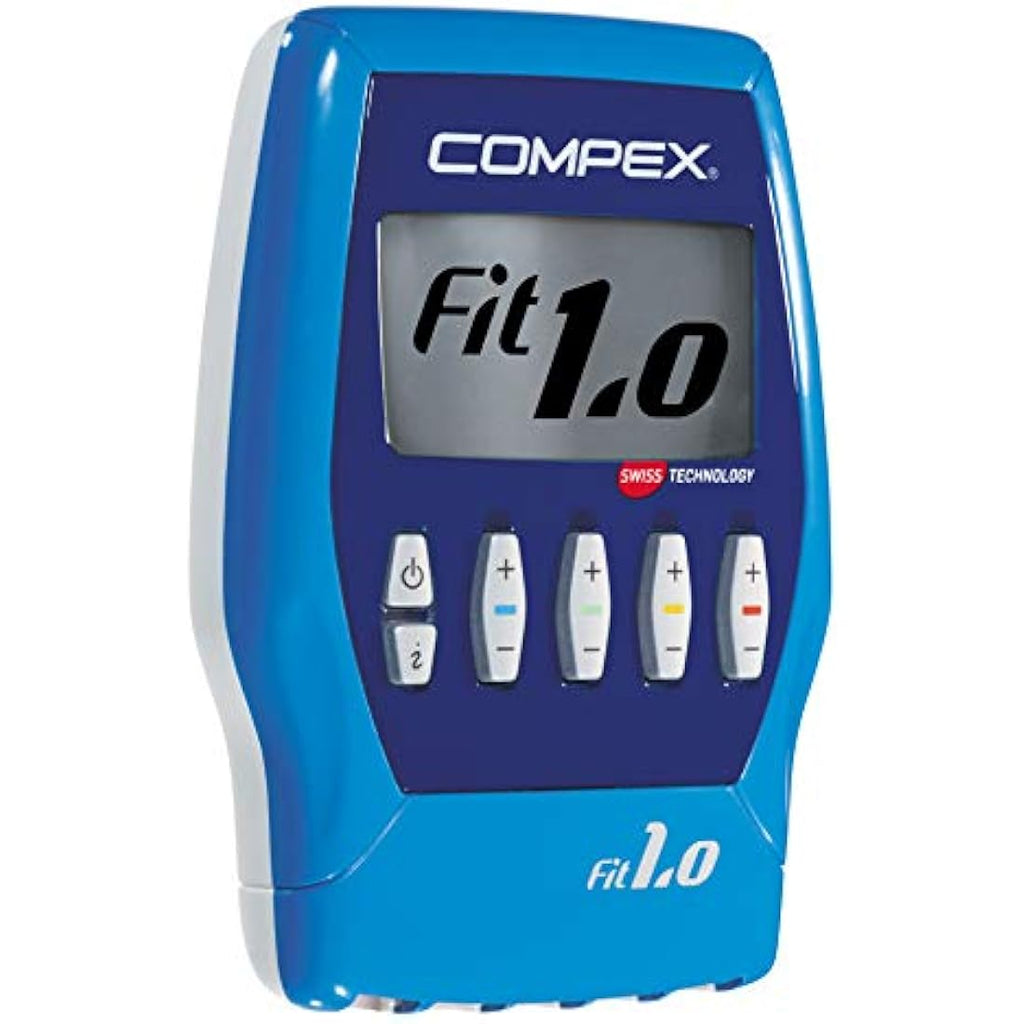Compex FIT 1.0 Muscle Stimulator | 10-Program TENS Device - Blue