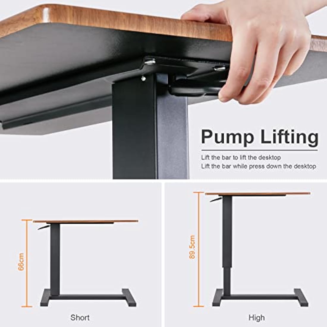 FATIVO Adjustable Overbed Table – C-Shaped Rolling Laptop Side Table
