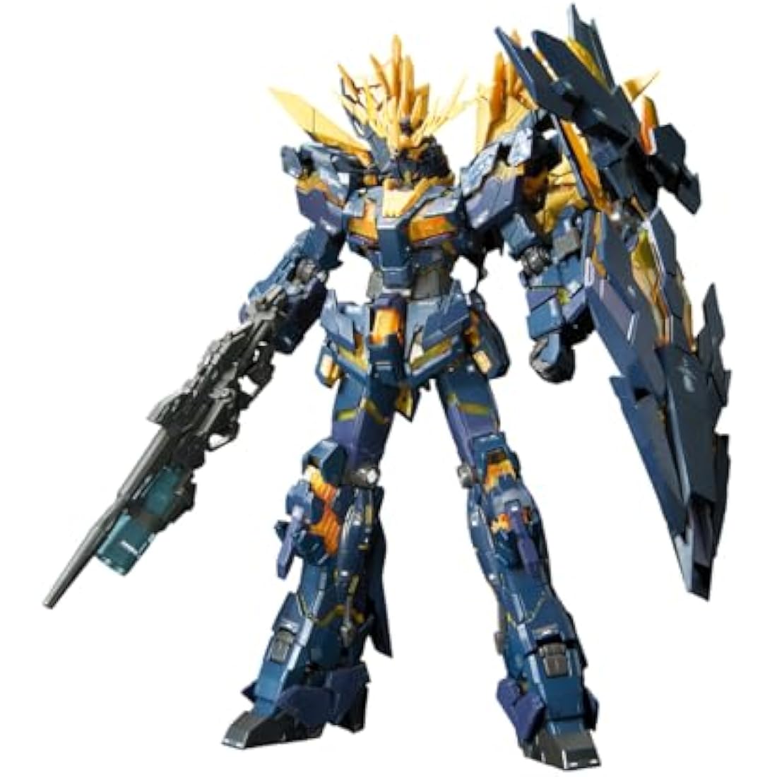 Bandai RG 1/144 Unicorn Gundam 02 Banshee Norn Model Kit - Navy Blue