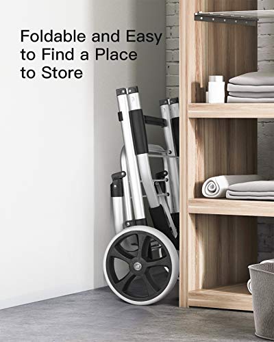 Inateck Folding Shopping Trolley - Lightweight Aluminum Cart with Thermal Bag