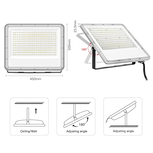 Tayire 300W LED Floodlight – 30000LM IP65 Waterproof Security Light