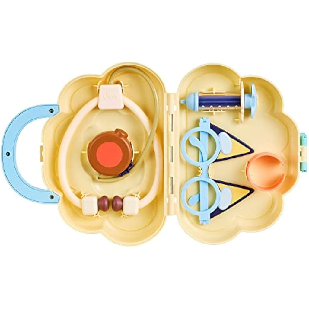 Bluey Cloud Bag Doctor's Playset – 7-Piece Kids Pretend Play Medical Kit