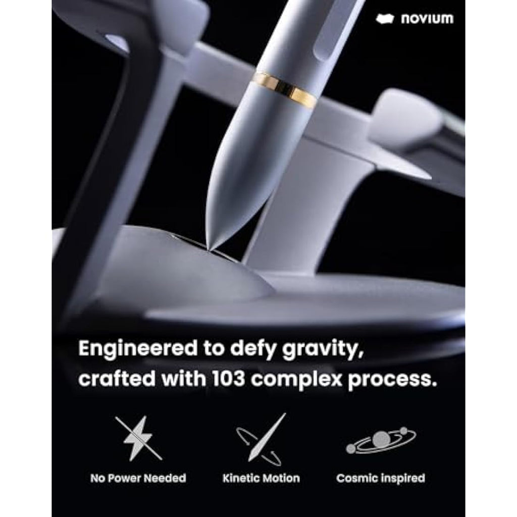 Novium Hoverpen Interstellar Edition - Starlight Silver 18K Gold Pen