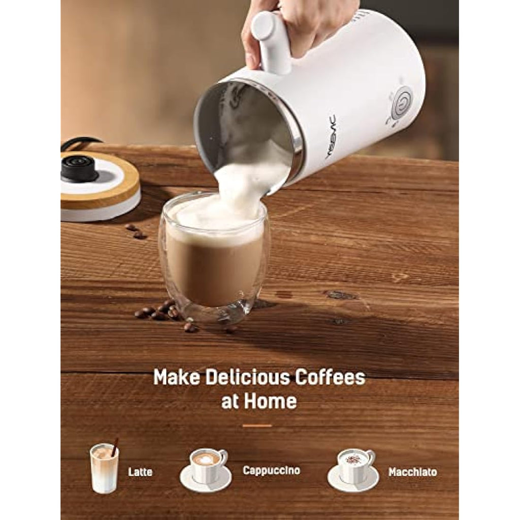 YISSVIC Electric Milk Frother | 4-in-1 Automatic Steamer and Foam Maker