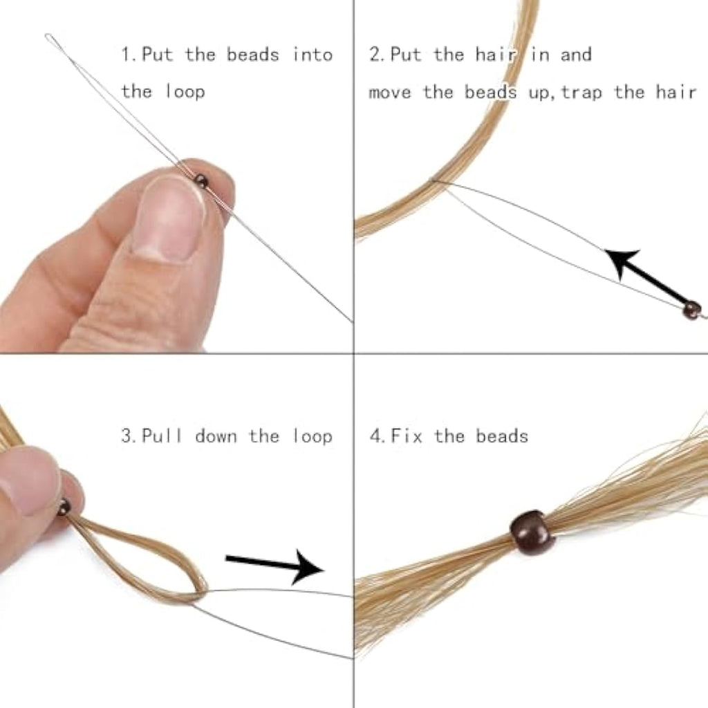 Brown Silicone Lined Nano Rings for Hair Extensions – 200pcs
