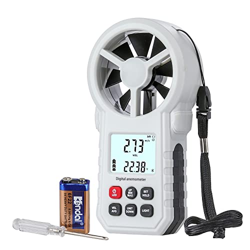 Digital Anemometer - Handheld Wind Speed Meter with Bluetooth