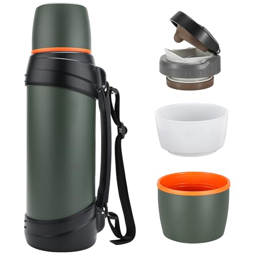 Olerd 2.5L Stainless Steel Insulated Flask – Large Vacuum Travel Bottle