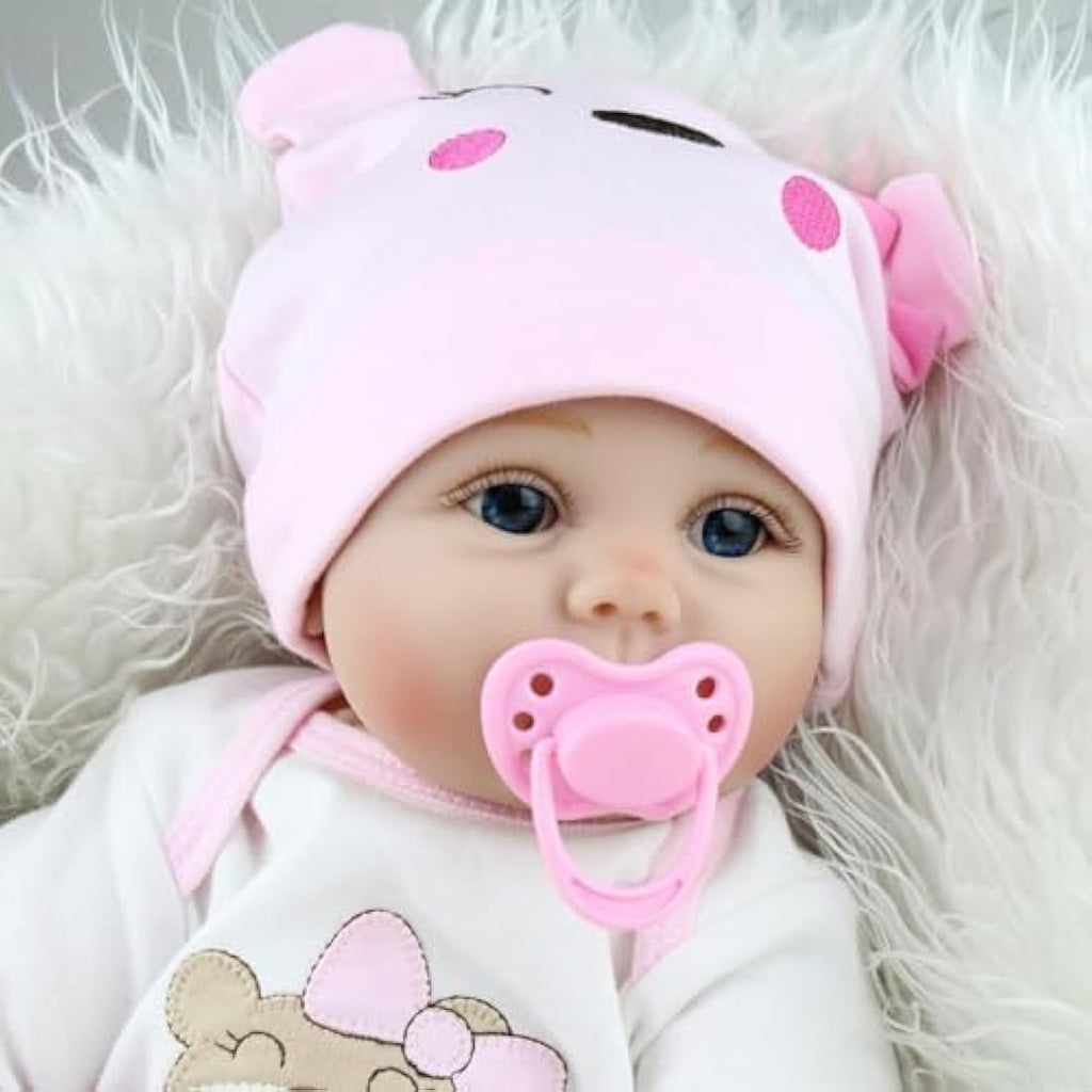 Jolof Store 22 Inch Reborn Baby Doll - Lifelike Silicone Vinyl Toddler