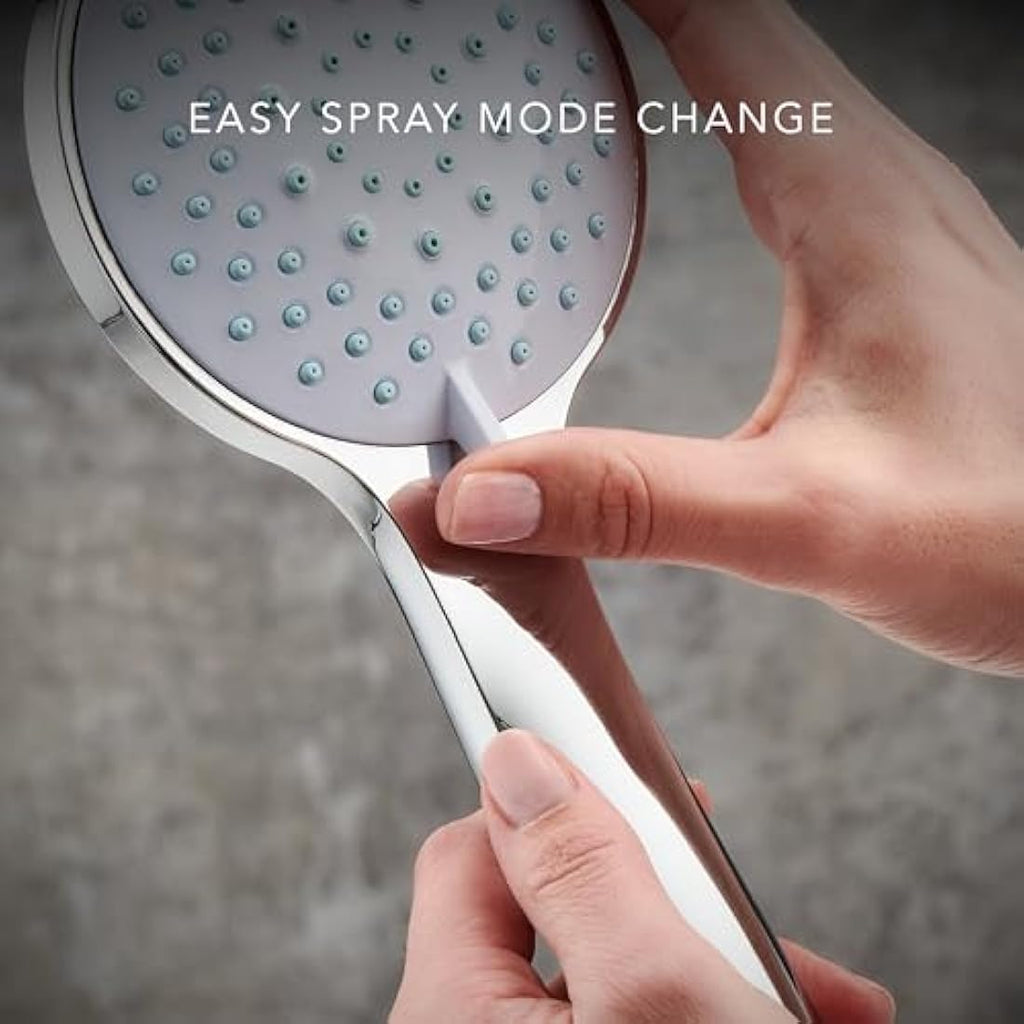 Mira Showers Moto 5 Spray Shower Head – 110mm Chrome Bathroom Fixture