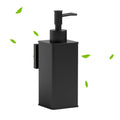 BVL Black Wall Mounted Soap Dispenser – 240ml Square Metal Design