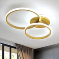 Comely 42W Modern LED Ceiling Light | Gold Flush Mount Chandelier