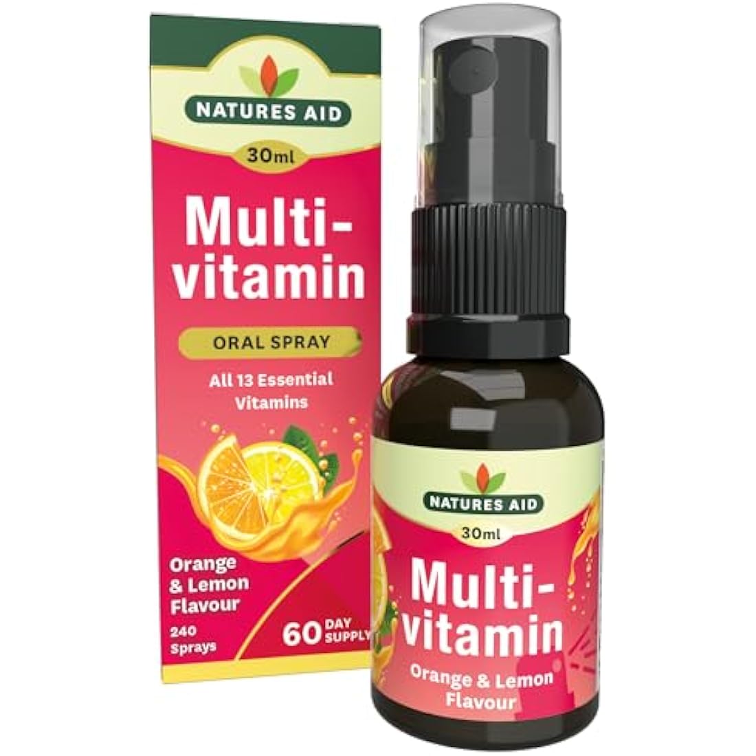 Natures Aid Multivitamin Daily Oral Spray – 30ml Liquid Supplement