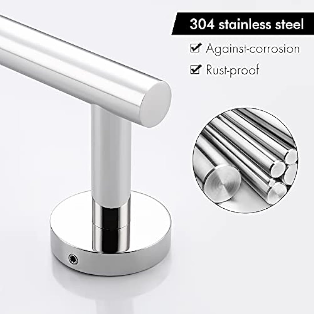 KES 23CM Hand Towel Rail | SUS304 Stainless Steel Wall Mounted Holder