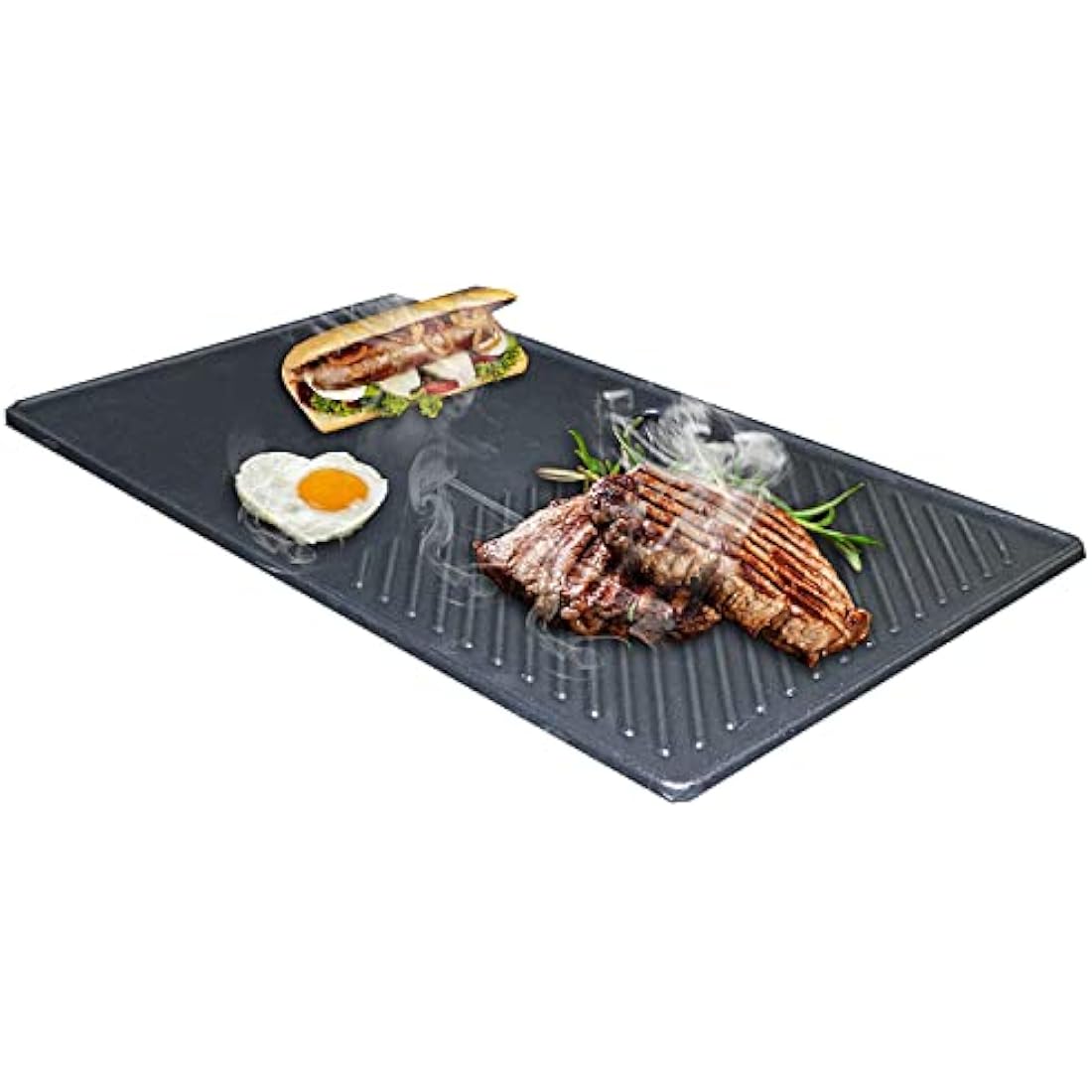 GFTIME Cast Iron Griddle Plate for Landmann Triton 2 & Miton 4 – 43.4x23.6cm