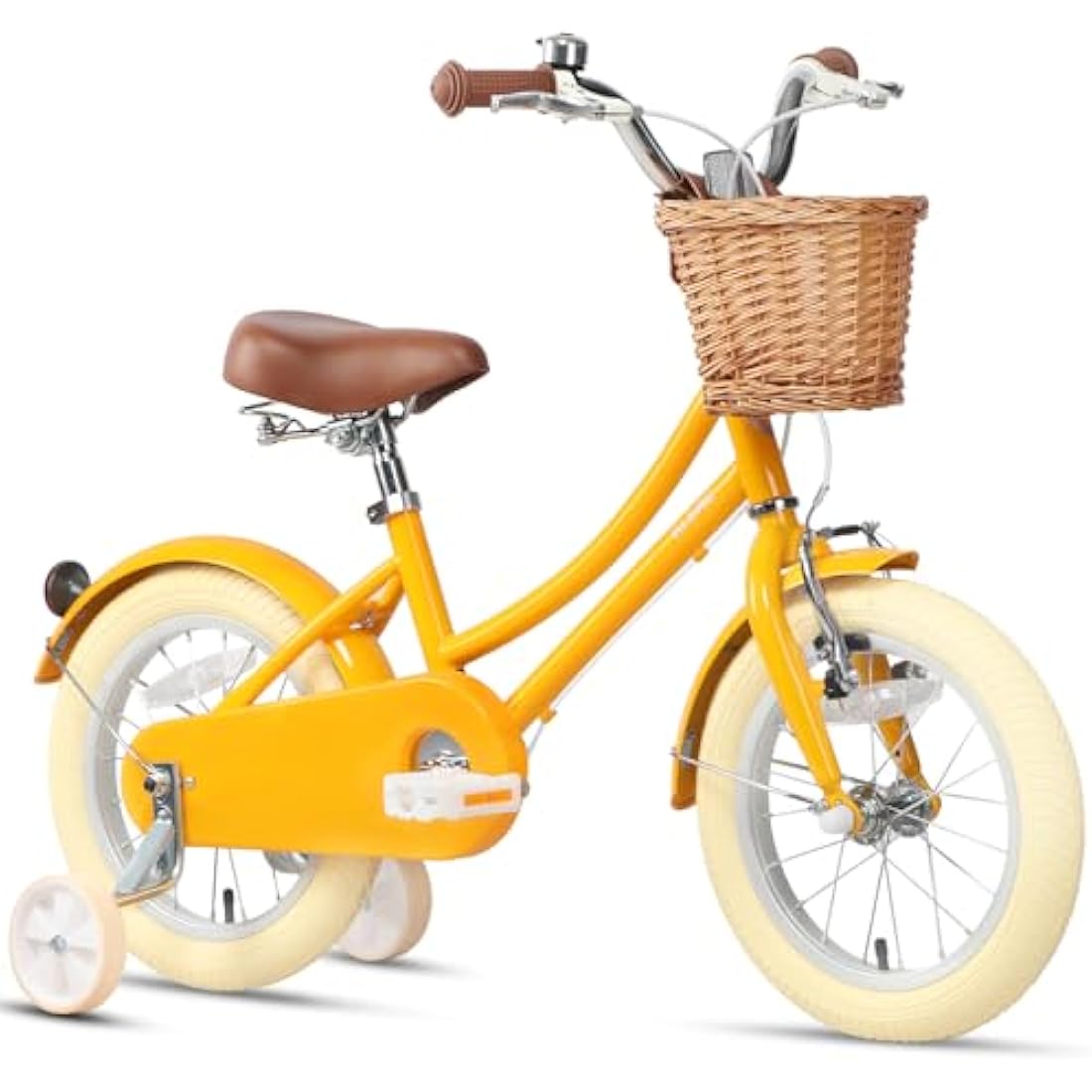 Glerc Little Molly 12 Inch Retro Girls Bike with Wicker Basket