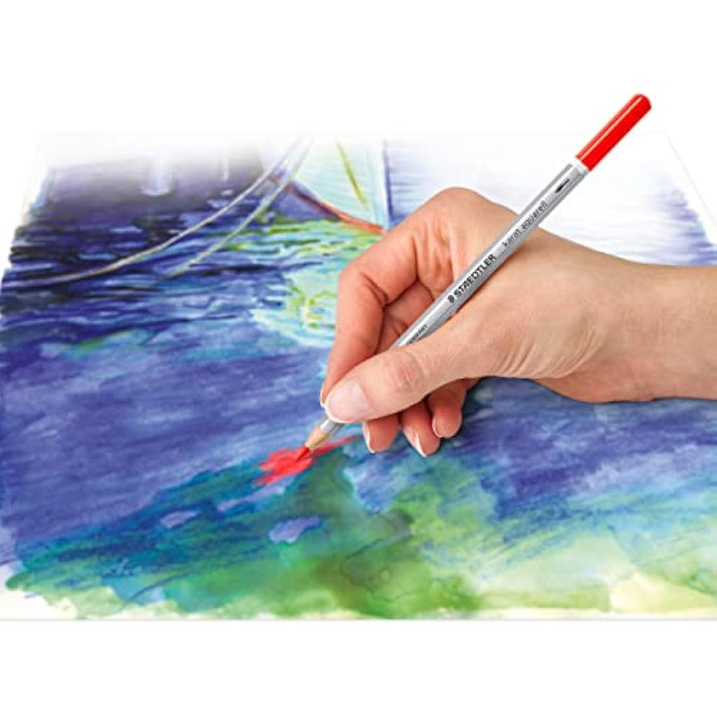 Staedtler Karat Aquarell Watercolour Pencils - Tin of 48 Assorted Colours
