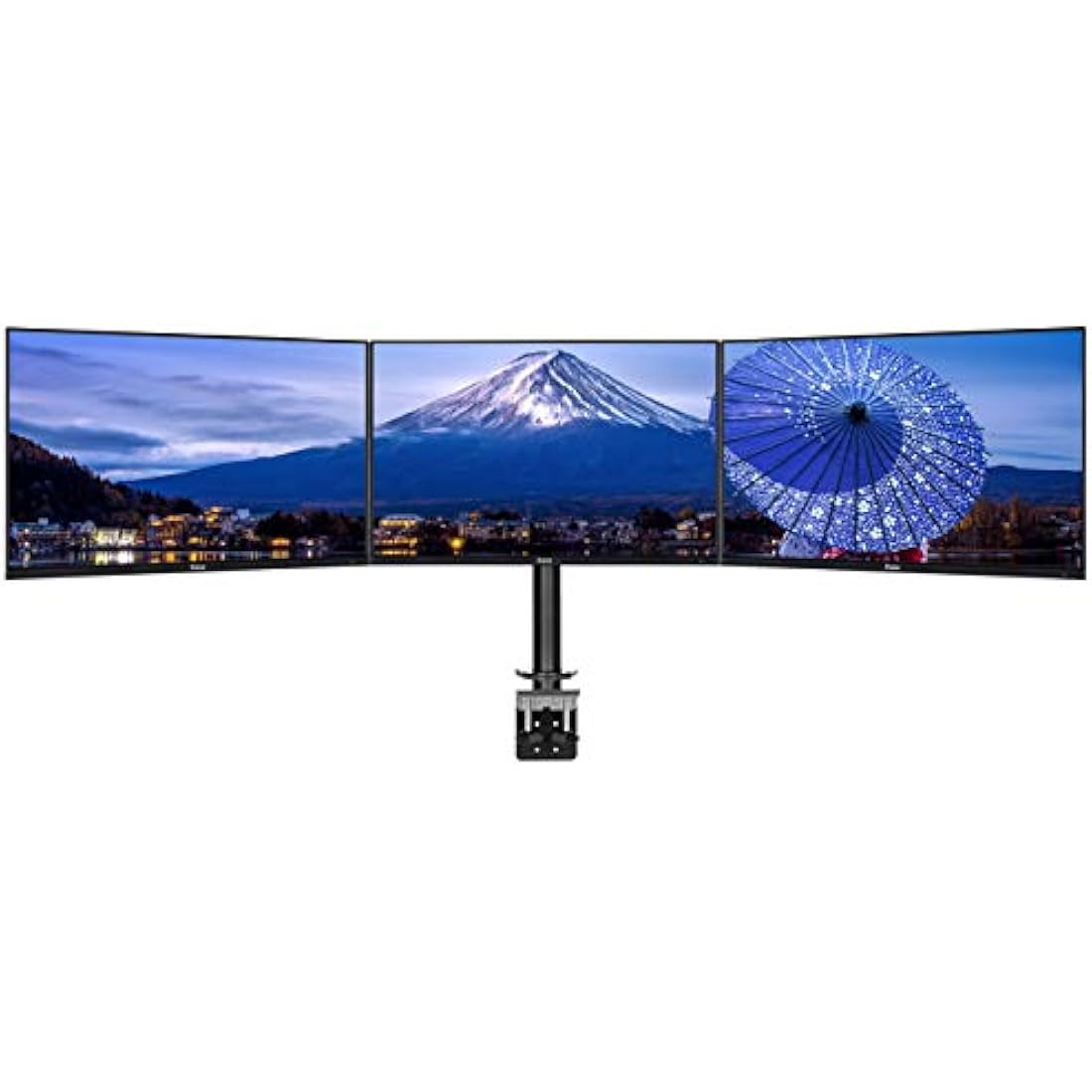 Iiyama DS1003C-B1 Triple Monitor Arm – Desk Mount for 27 Inch Screens
