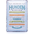 Nostalgic-Art Retro Tin Sign – Was man von Hunden lernen kann – 20x30cm