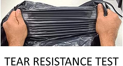 Haya Home Heavy Duty Bin Bags | 80L Recycled Black Plastic Refuse Sacks