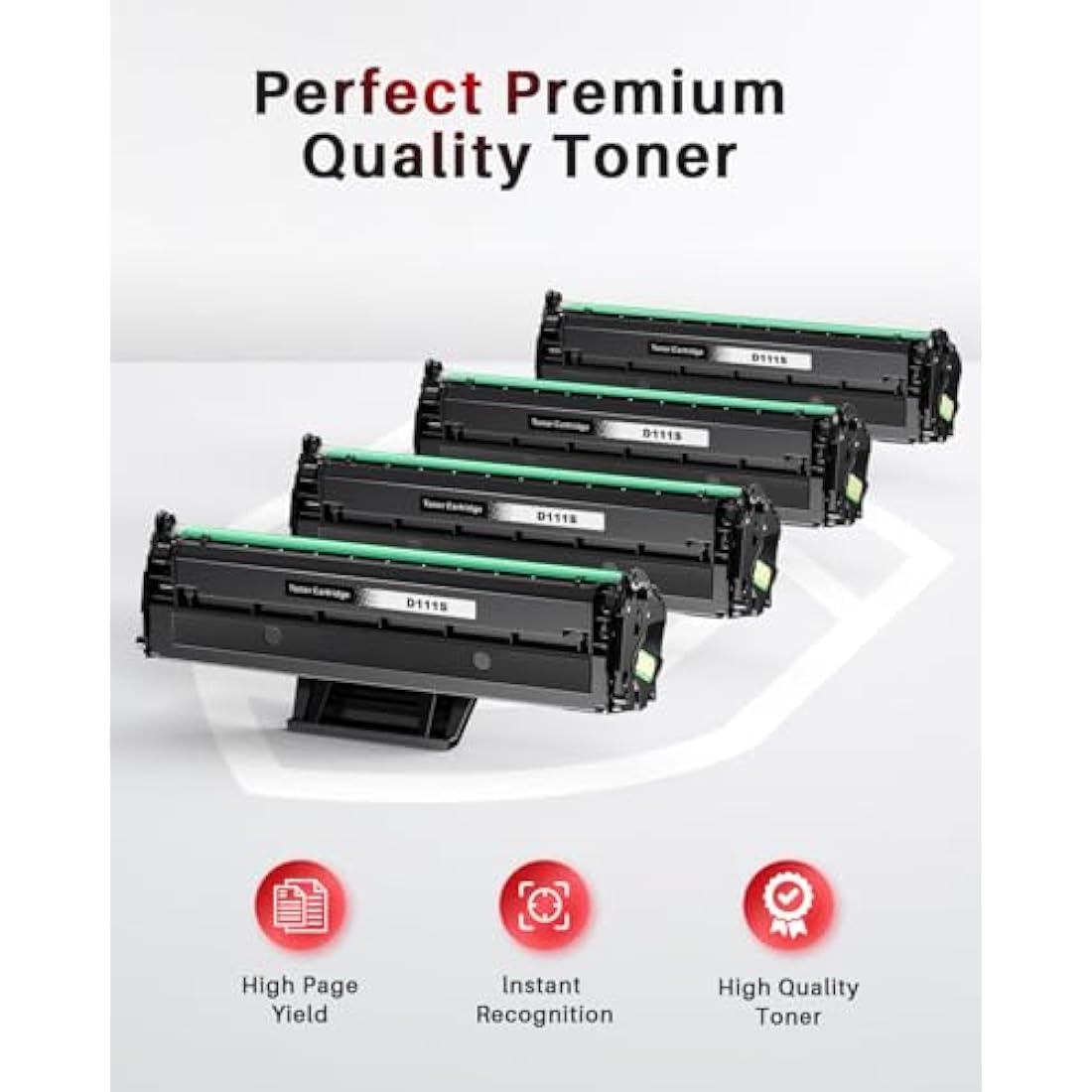 Halloya MLT-D111S Compatible Black Toner Cartridge for Samsung Xpress | 4 Pack