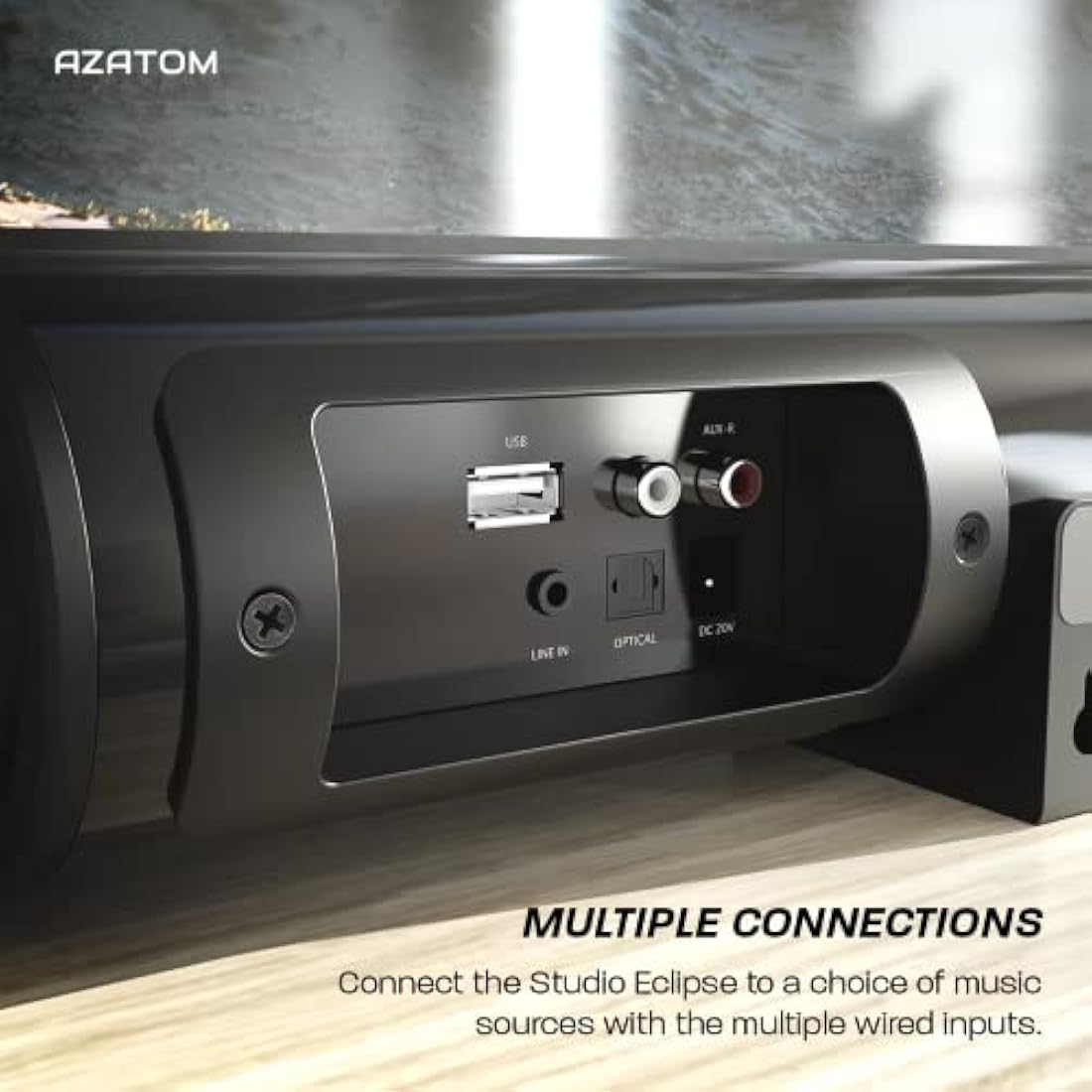 Azatom Studio Eclipse 180W Soundbar with Built-In Subwoofer & Bluetooth
