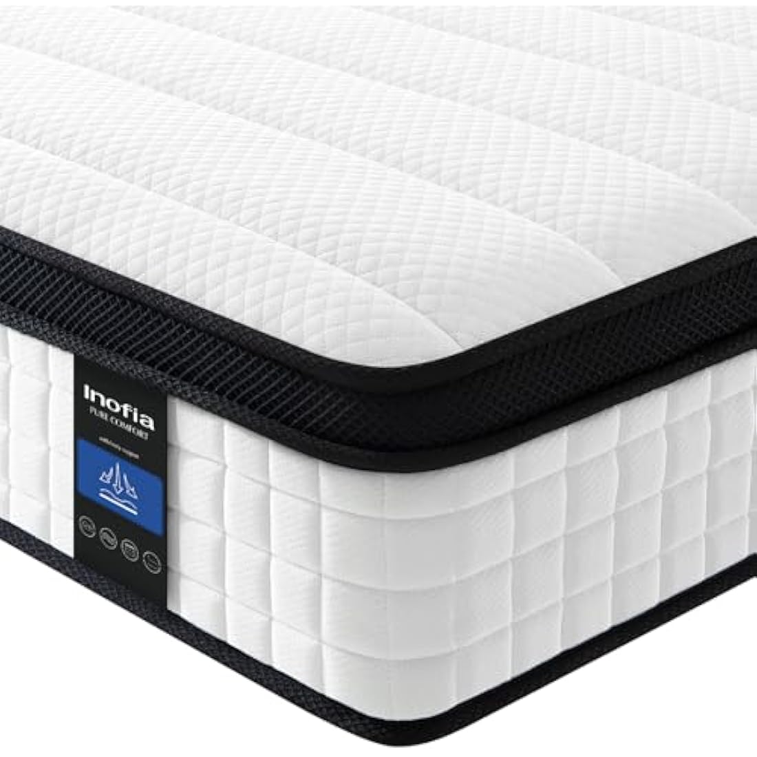 Inofia Single Hybrid Mattress – 10.6 Inch Memory Foam & Pocket Sprung