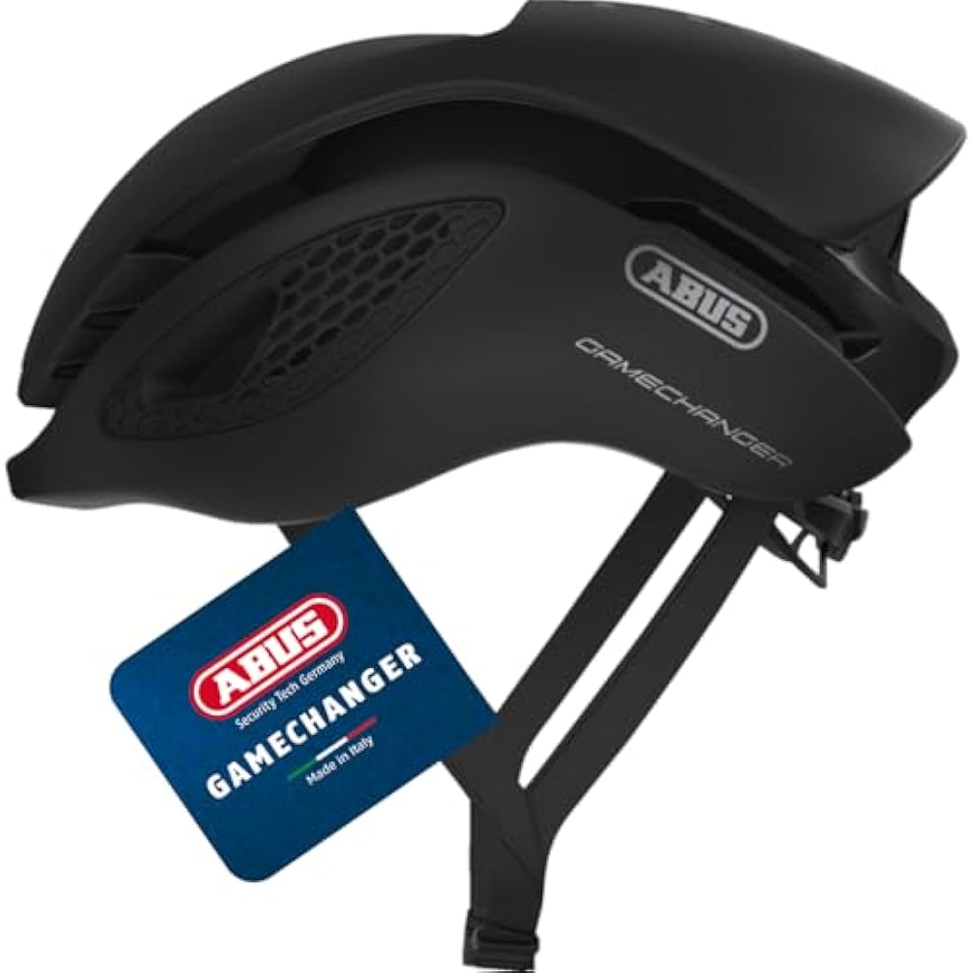 ABUS GameChanger Aerodynamic Racing Bike Helmet – Black, Size S
