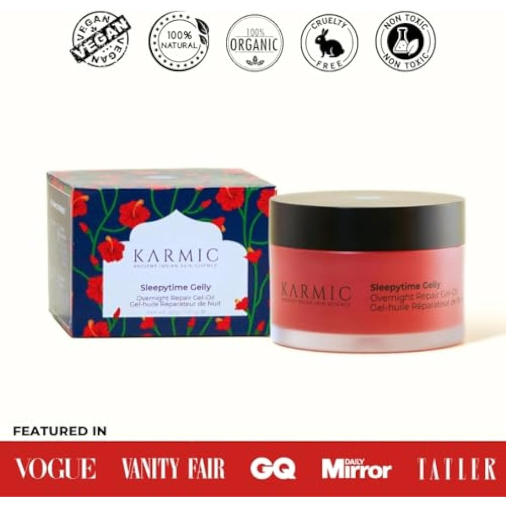 Karmic Skin Anti-Ageing Night Cream | Firming Vitamin C & E Face Gelly