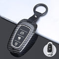 ontto Car Key Fob Cover for Hyundai Sonata Tucson Santa Fe – Carbon Black