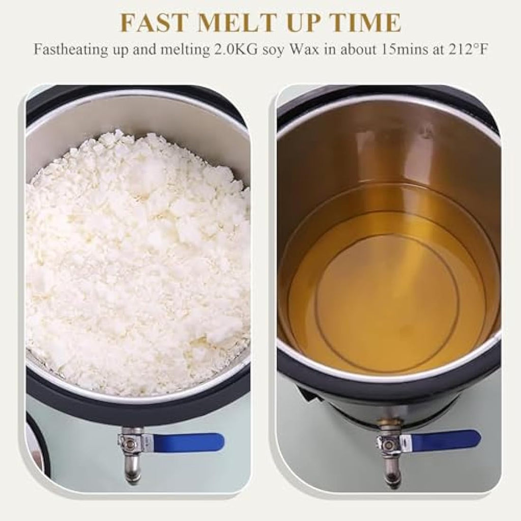6L Electric Wax Melter – 1000W Candle Making Pot with Spout