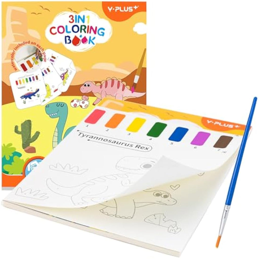 Jolof Store Water Colouring Book for Kids – Dinosaur Paint Set